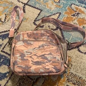 Lug Pink and Gray Camouflage Ranger Messenger Bag
